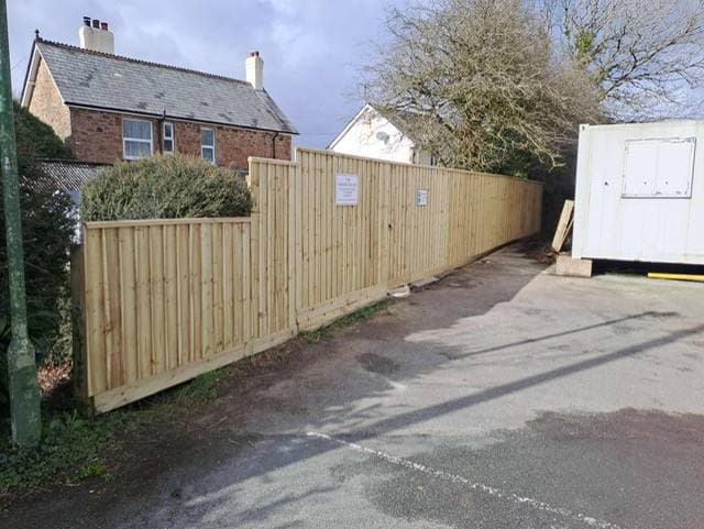 Garden fencing installation by Gilbert And Son Fencing, North Devon