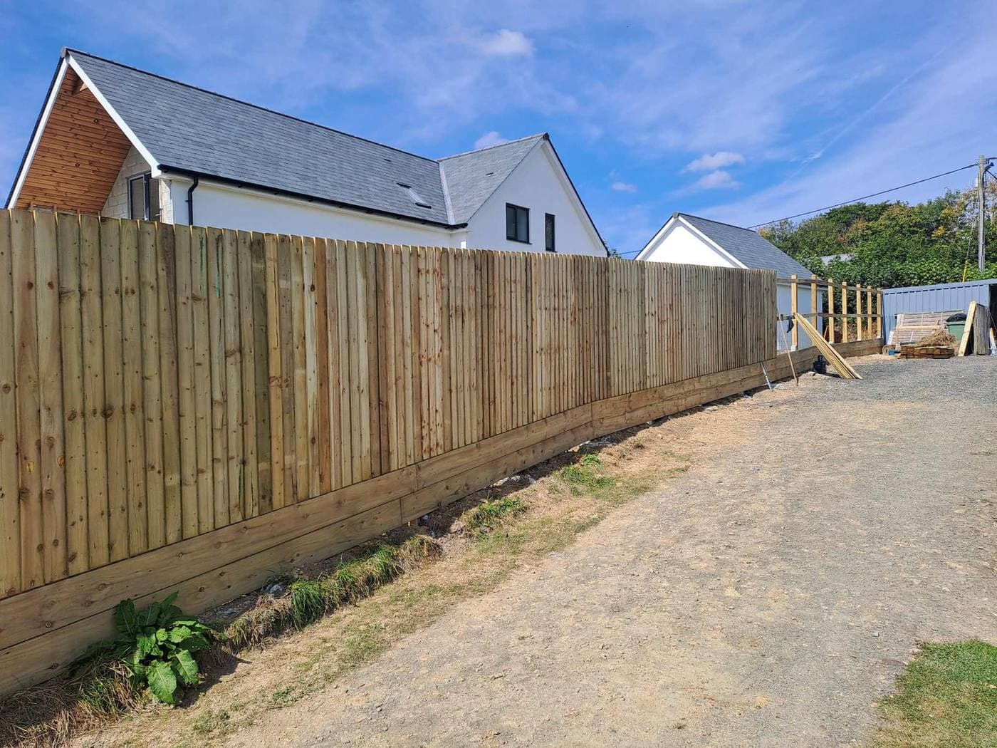 Garden fencing installation by Gilbert And Son Fencing, North Devon