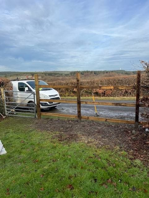 Garden fencing installation by Gilbert And Son Fencing, North Devon