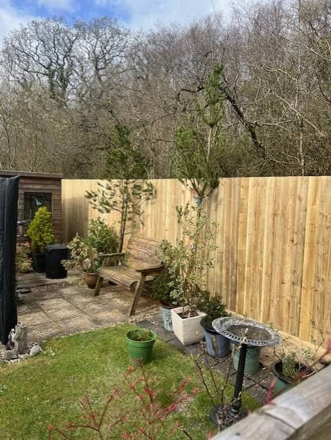Garden fence run by Gilbert And Son Fencing, North Devon