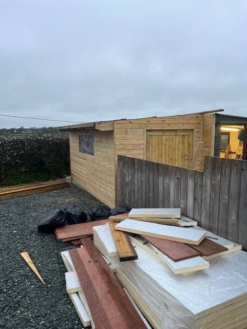 Bespoke timber shed detail by Gilbert And Son Fencing, North Devon
